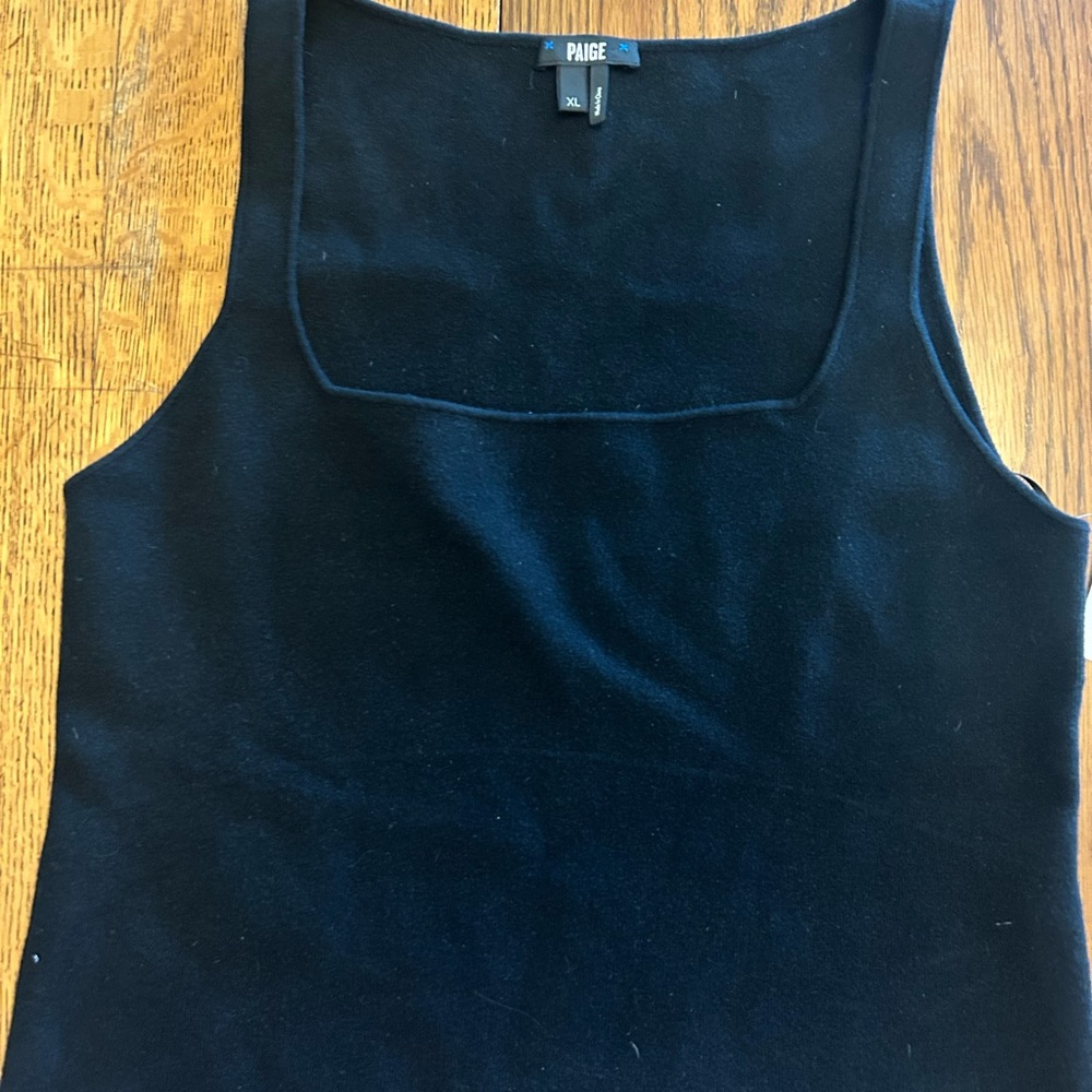 Paige square neck tank top NWT XL